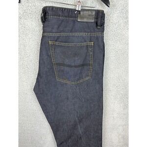 Buffalo David Bitton Jeans Mens Size 40x32 Black Stretch Distressed Grunge Denim